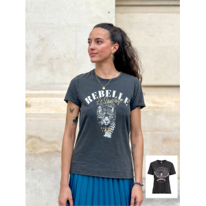 Only Tee shirt Lucy Lover ou Rebelle