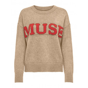 Only Pull Muse vert ou beige
